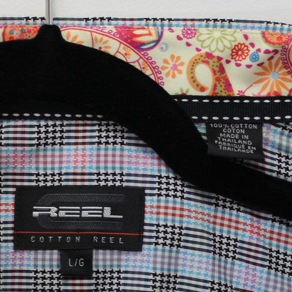 Cotton Reel Flip Cuff Paisley Cotton Button-Down - Picture 4 of 8